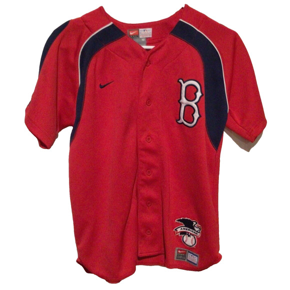 Nike Boston Red Sox MLB Baseball Jersey Red American League Size Medium - Picture 1 of 5